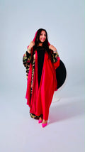 Yakout Abaya - Fuchsia Pink | عباية ياقوت - وردي فوشيا